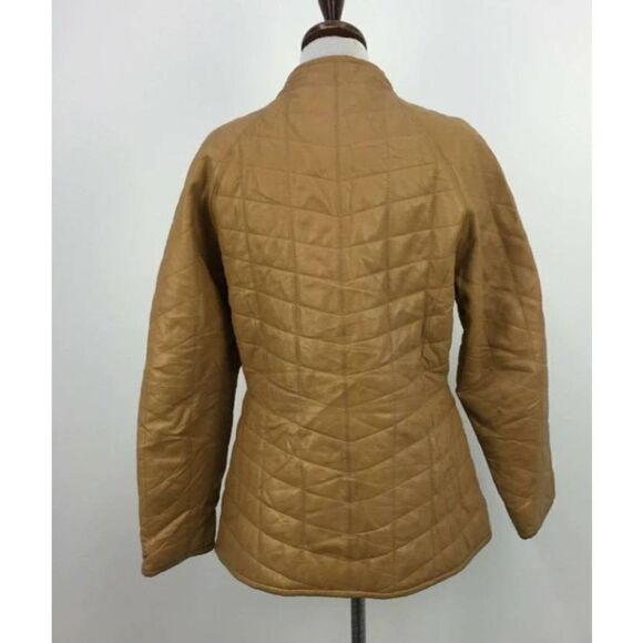 Marcia Tan Leather Moto Jacket - Picture 2 of 8